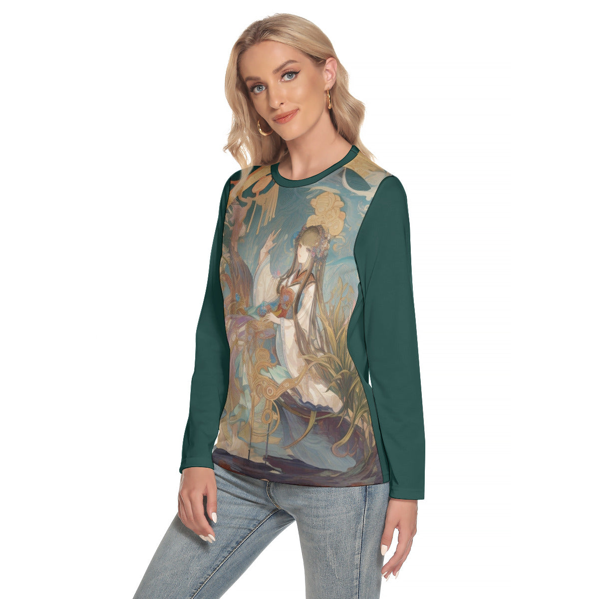 Leia -- Women's O-neck Long Sleeve T-shirt