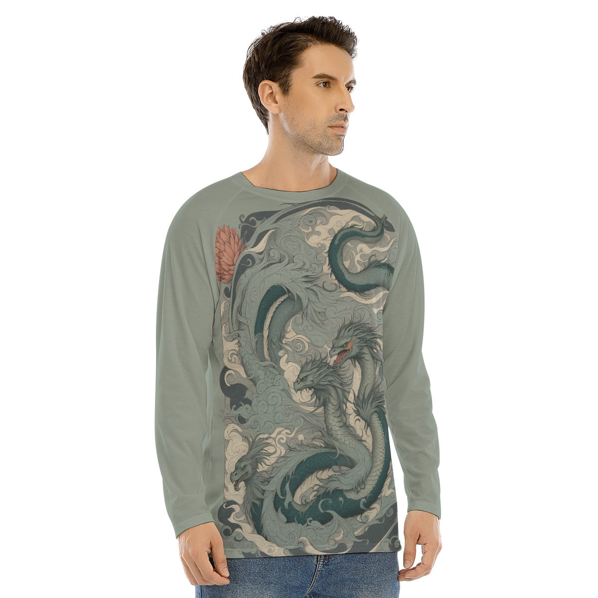 Dragon108 -- Men's Long Sleeve T-shirt With Raglan Sleeve