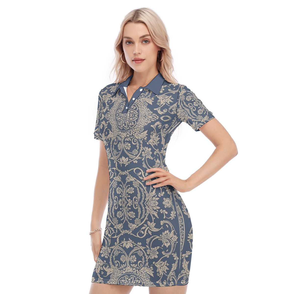 Burslem -- Women's Polo Collar Dress