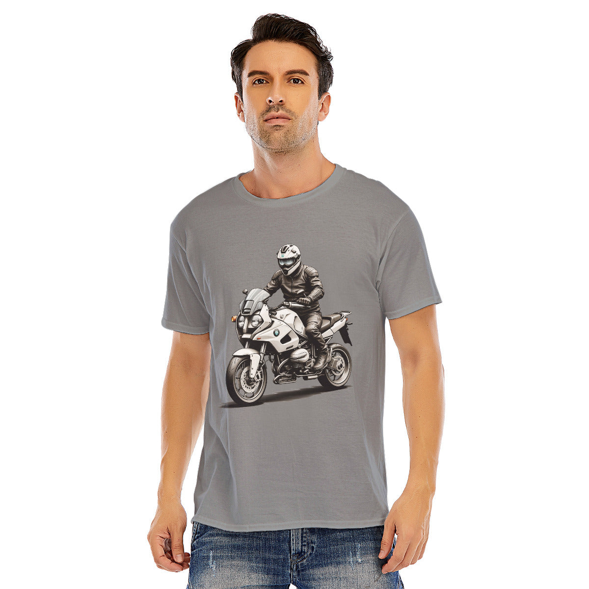 Motorcycle 104 -- Unisex O-neck Short Sleeve T-shirt