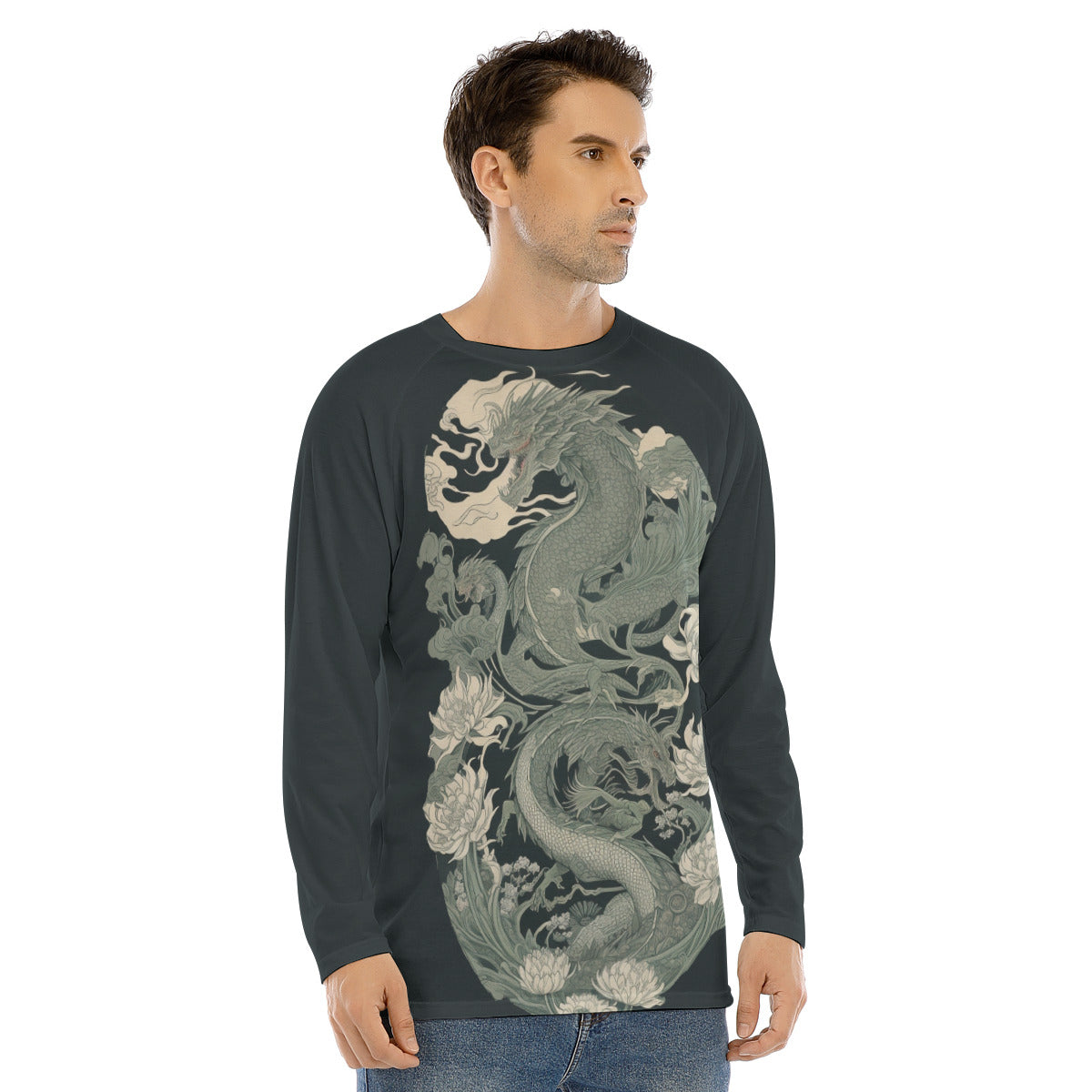 Dragon 104 -- Men's Long Sleeve T-shirt With Raglan Sleeve