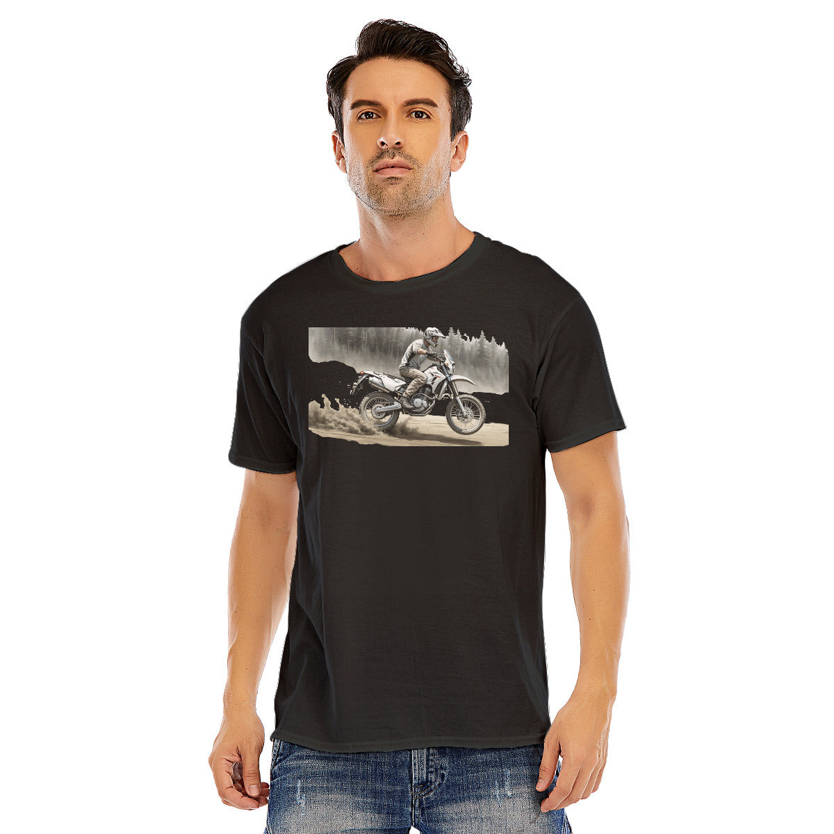 Motorcycle 120 -- Unisex O-neck Short Sleeve T-shirt