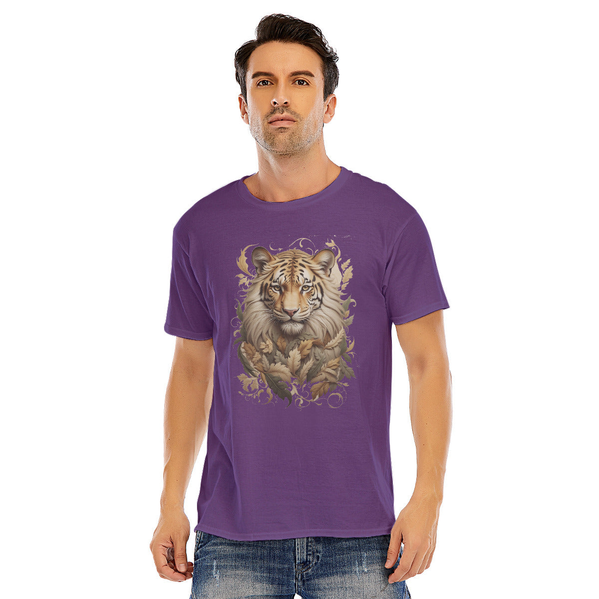 Tiger 104a -- Unisex O-neck Short Sleeve T-shirt