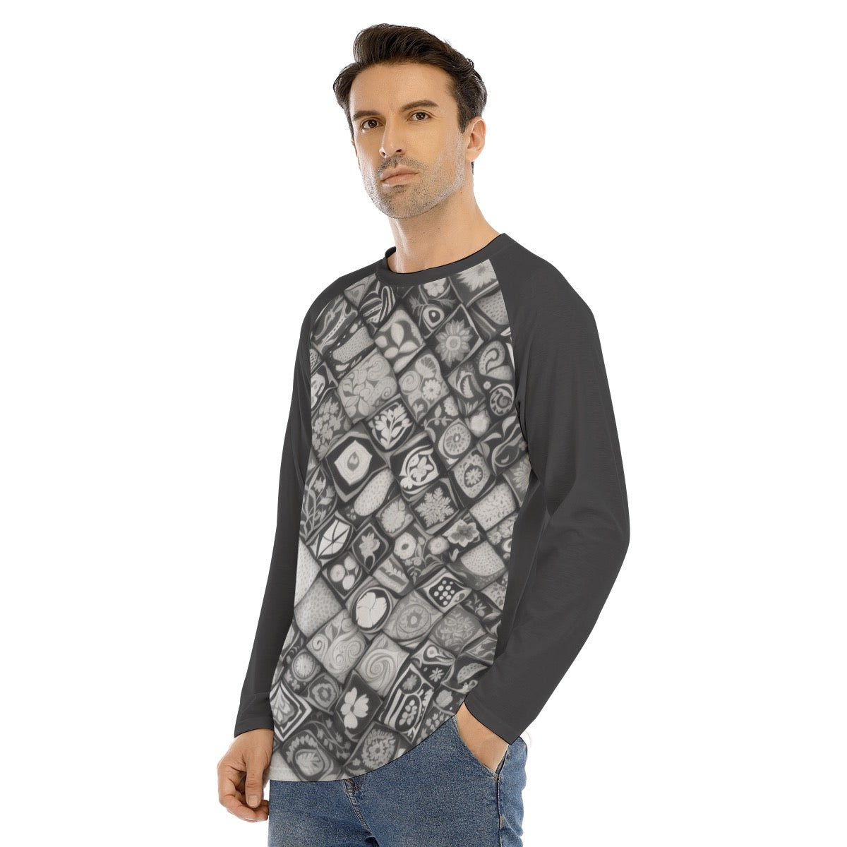 Pattern 110 -- Men's Long Sleeve T-shirt With Raglan Sleeve