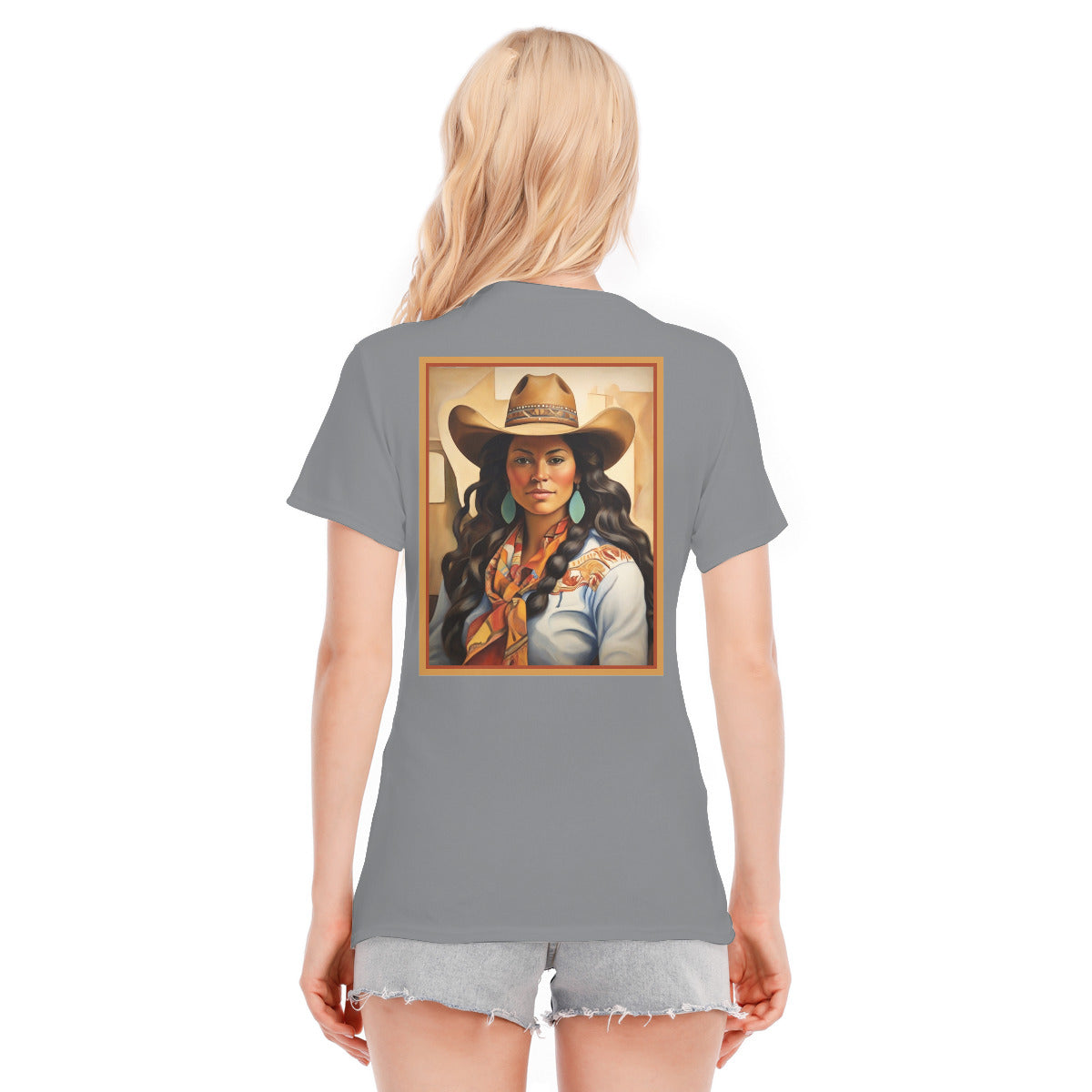 Cowgirl 104 -- Unisex O-neck Short Sleeve T-shirt