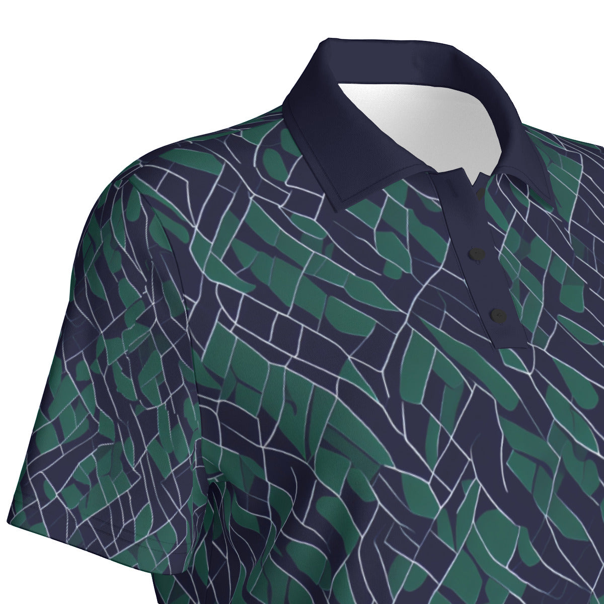 Hawaiian Camo -- Women's Polo Collar Jersey