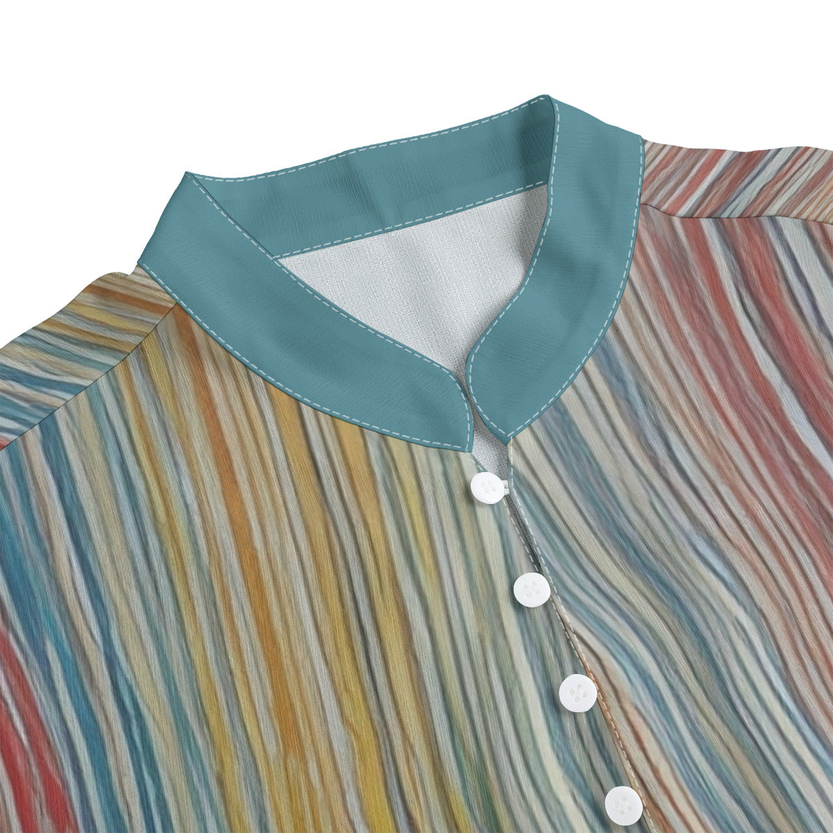 Stripes 120 -- Men's Henley Short Sleeve Shirt