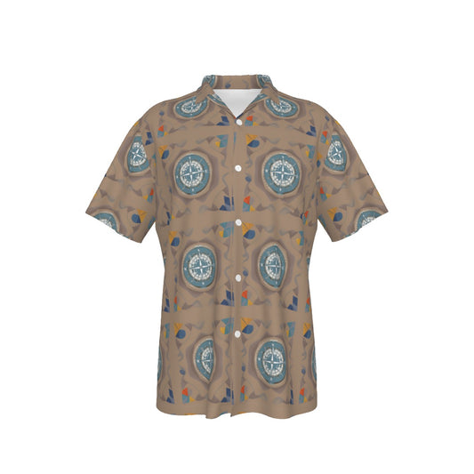 Compass -- Men's Hawaiian Shirt With Pocket