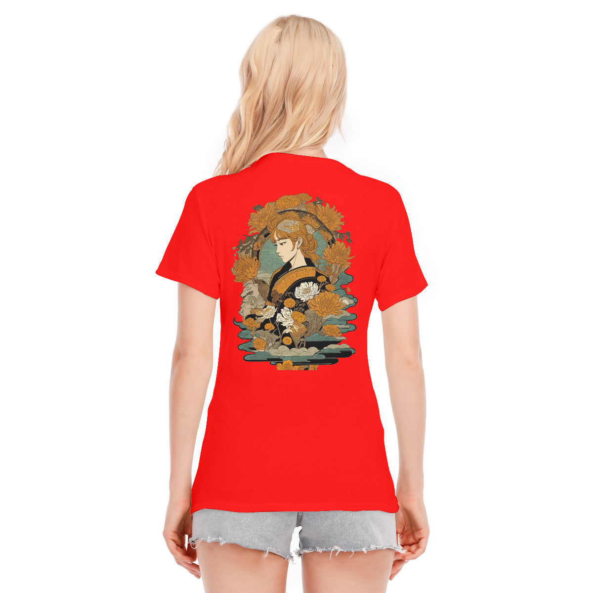 Japanese Design 106 -- Unisex O-neck Short Sleeve T-shirt