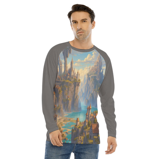 Seascape 108 -- Men's Long Sleeve T-shirt With Raglan Sleeve