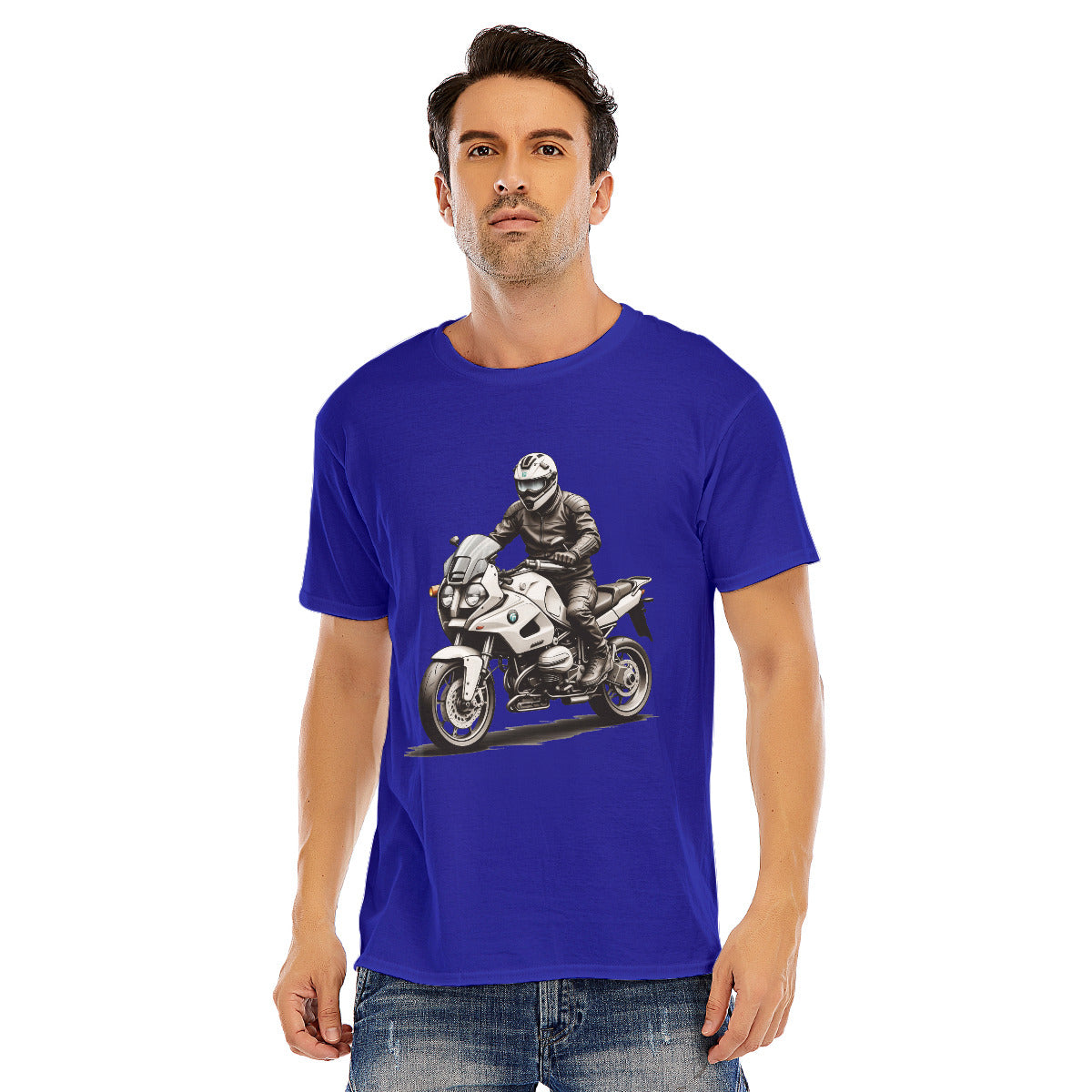 Motorcycle 104 -- Unisex O-neck Short Sleeve T-shirt