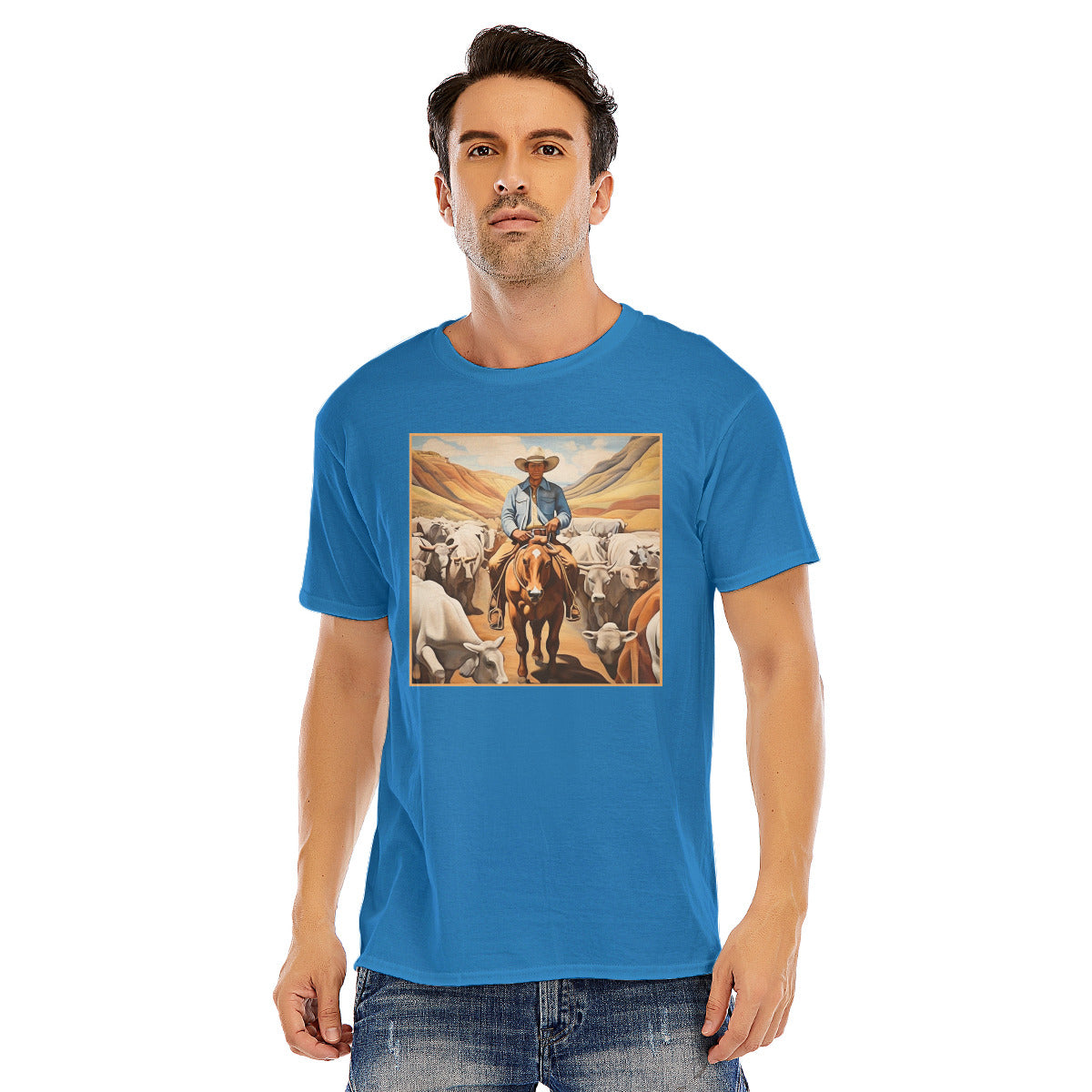 Cowboy 107 -- Unisex O-neck Short Sleeve T-shirt