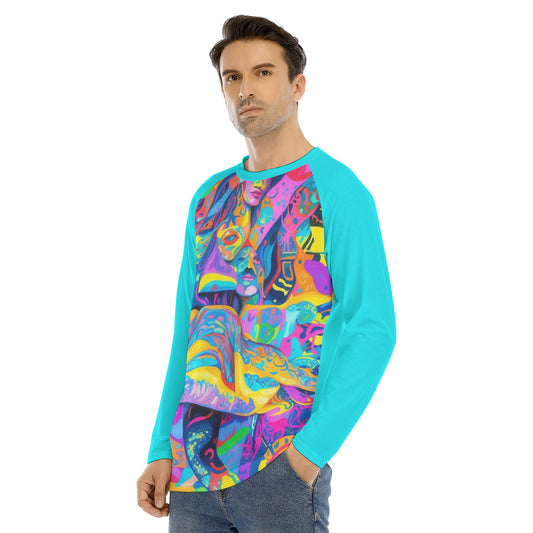 Rave 102 -- Men's Long Sleeve T-shirt With Raglan Sleeve