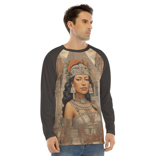 Chichen Itza 101 -- Men's Long Sleeve T-shirt With Raglan Sleeve