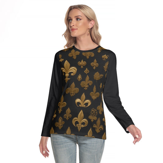 Fantacy Fleur -- Women's O-neck Long Sleeve T-shirt