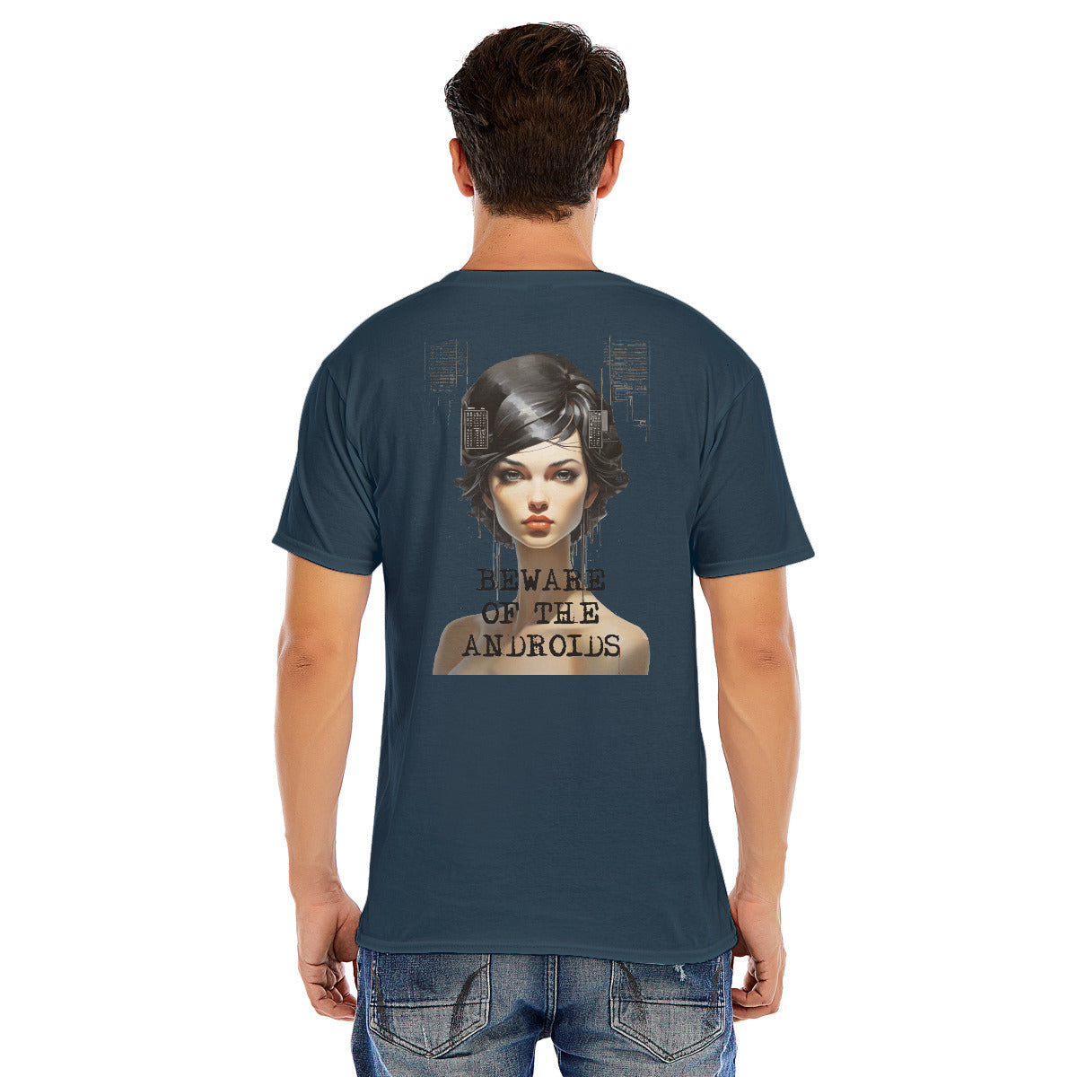 Beware of the Androids -- Unisex O-neck Short Sleeve T-shirt