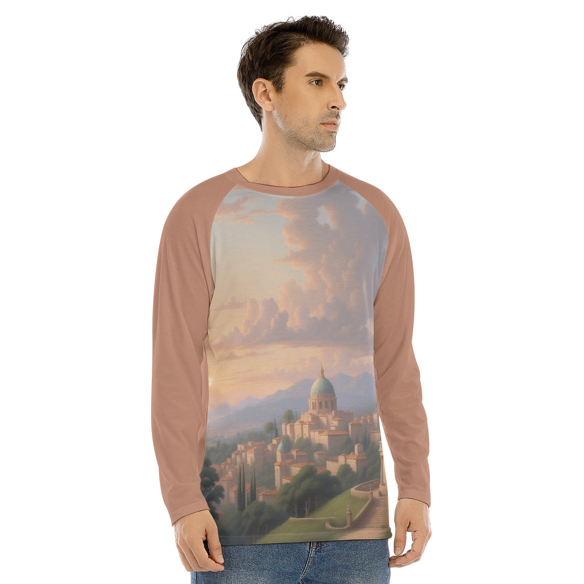 Janiculum Hill 103 -- Men's Long Sleeve T-shirt With Raglan Sleeve