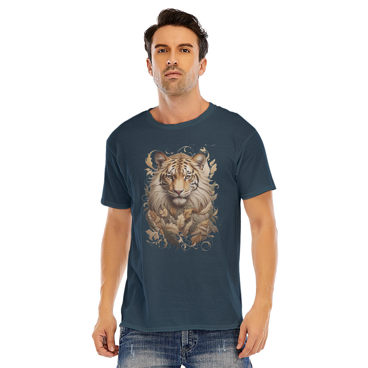 Tiger 104a -- Unisex O-neck Short Sleeve T-shirt