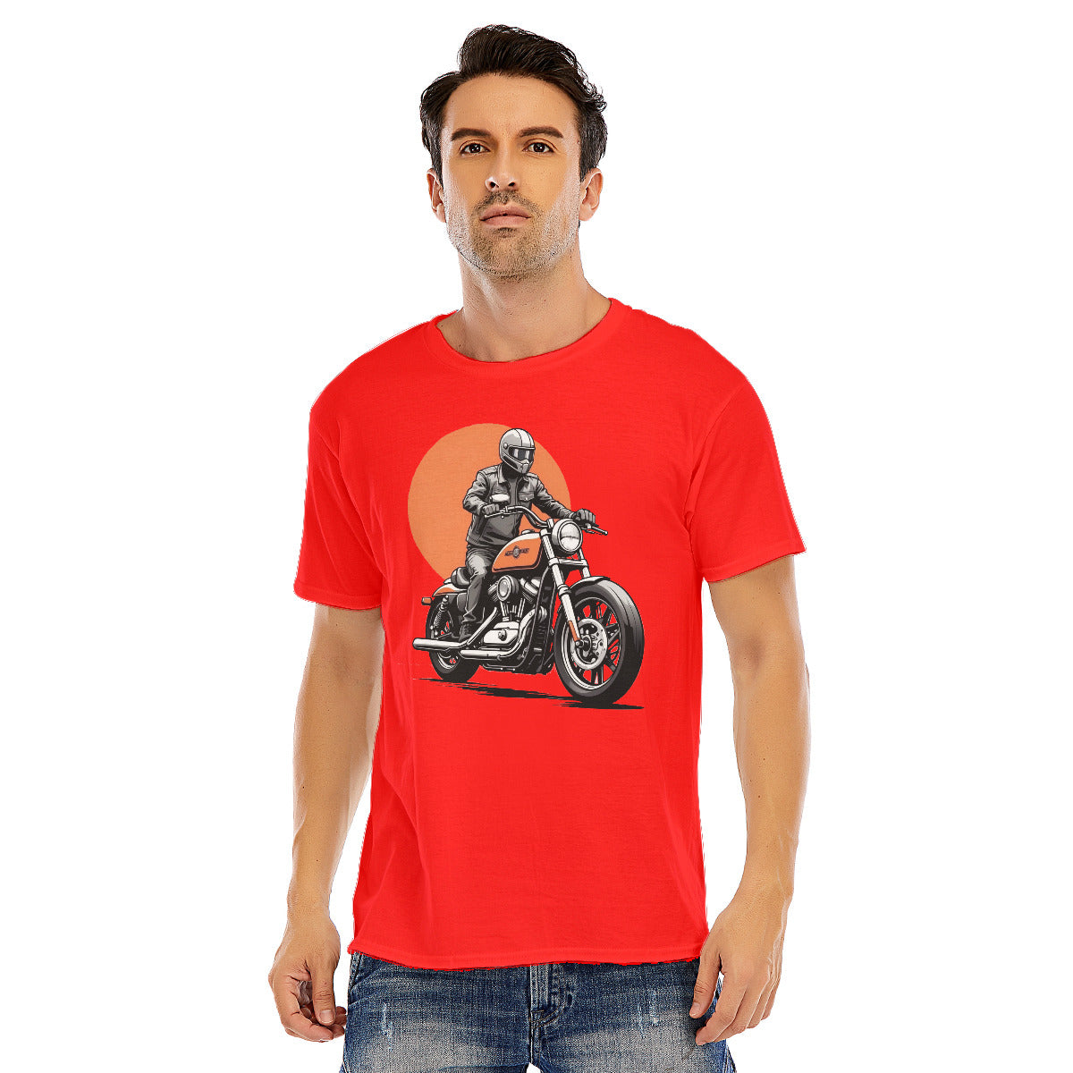 Motorcycle 106 -- Unisex O-neck Short Sleeve T-shirt