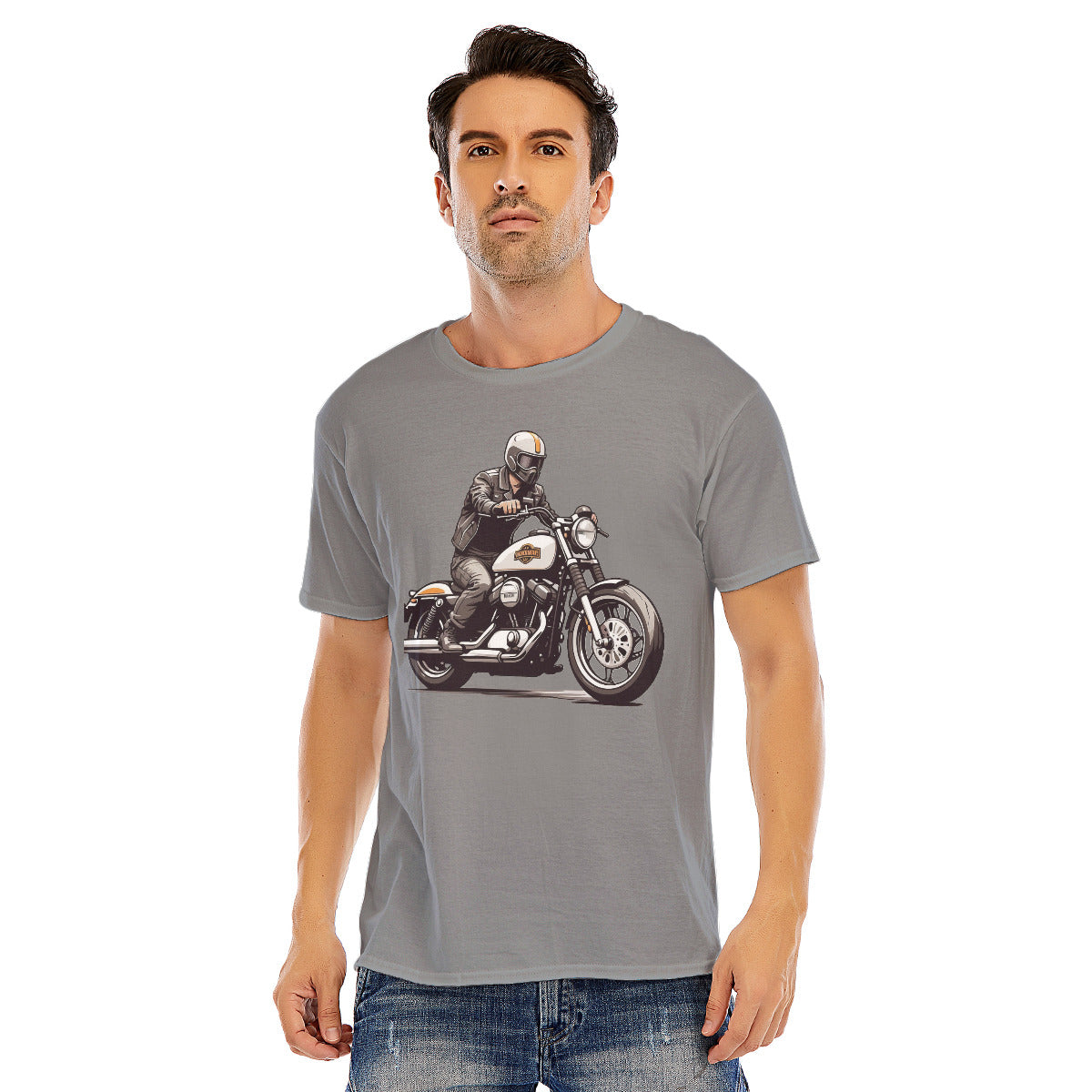 Motorcycle 107 --Unisex O-neck Short Sleeve T-shirt