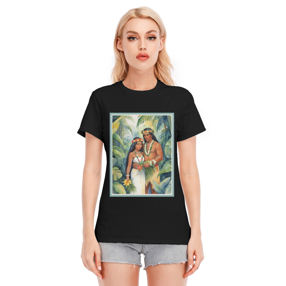 Tahiti Wedding 102 -- Unisex O-neck Short Sleeve T-shirt