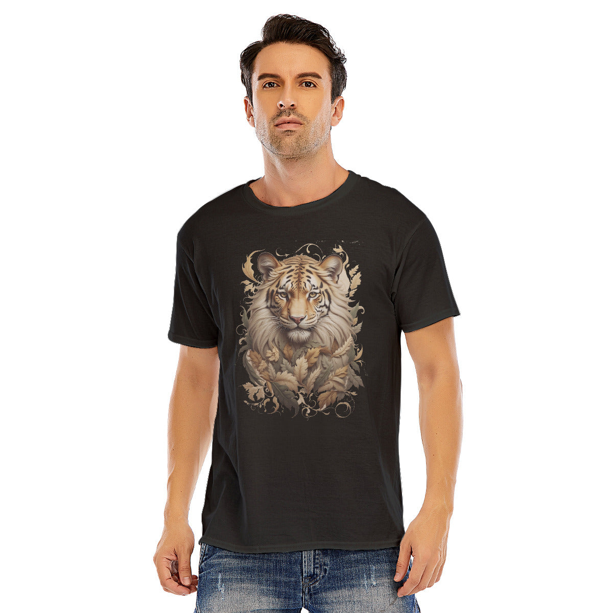 Tiger 104a -- Unisex O-neck Short Sleeve T-shirt