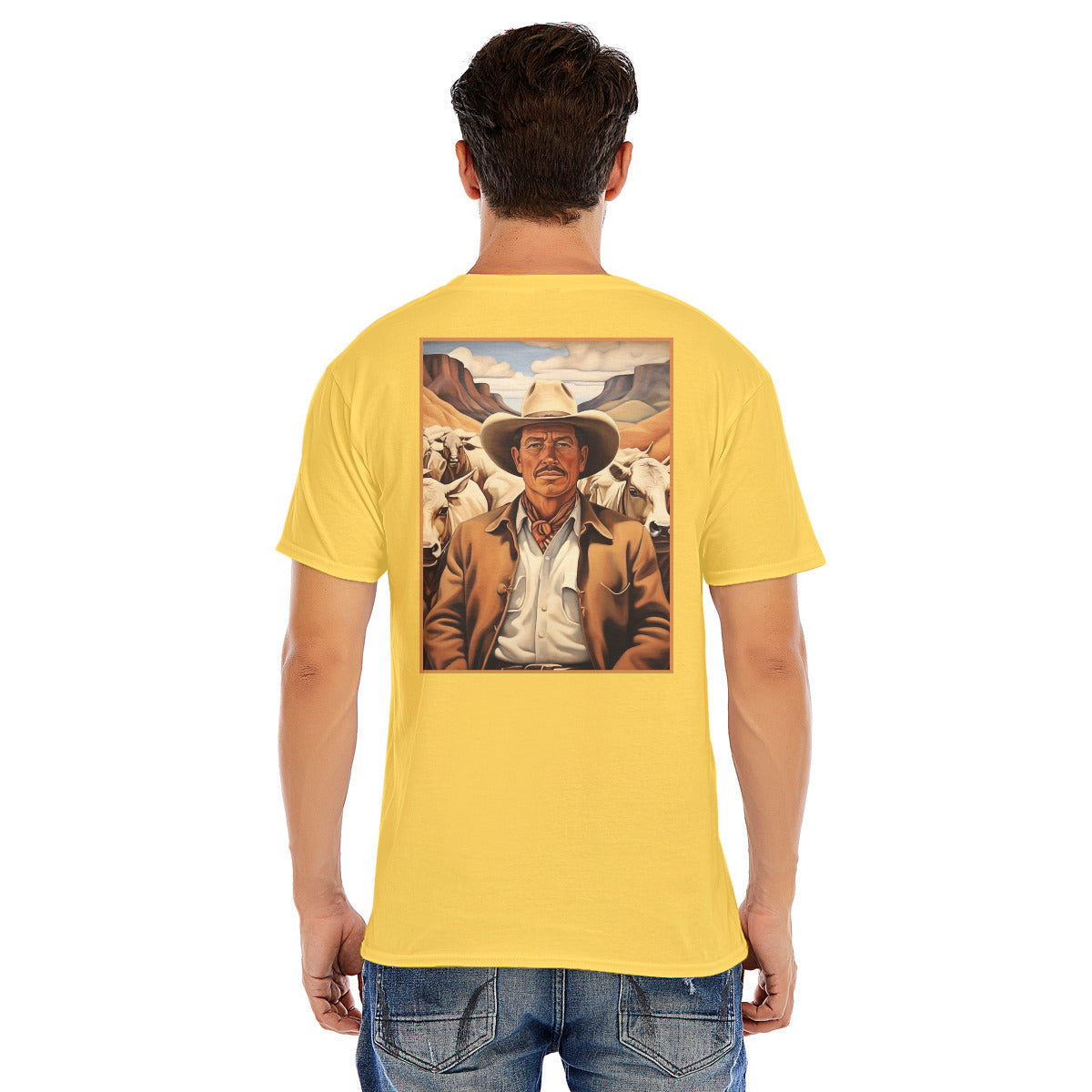 Rancher Portrait -- Unisex O-neck Short Sleeve T-shirt