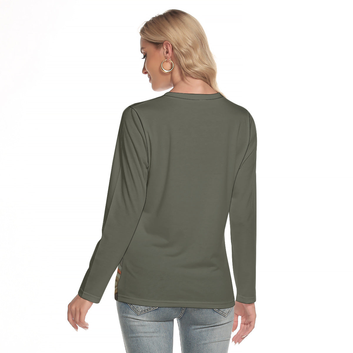 Fantasy Paisley 103 -- Women's O-neck Long Sleeve T-shirt