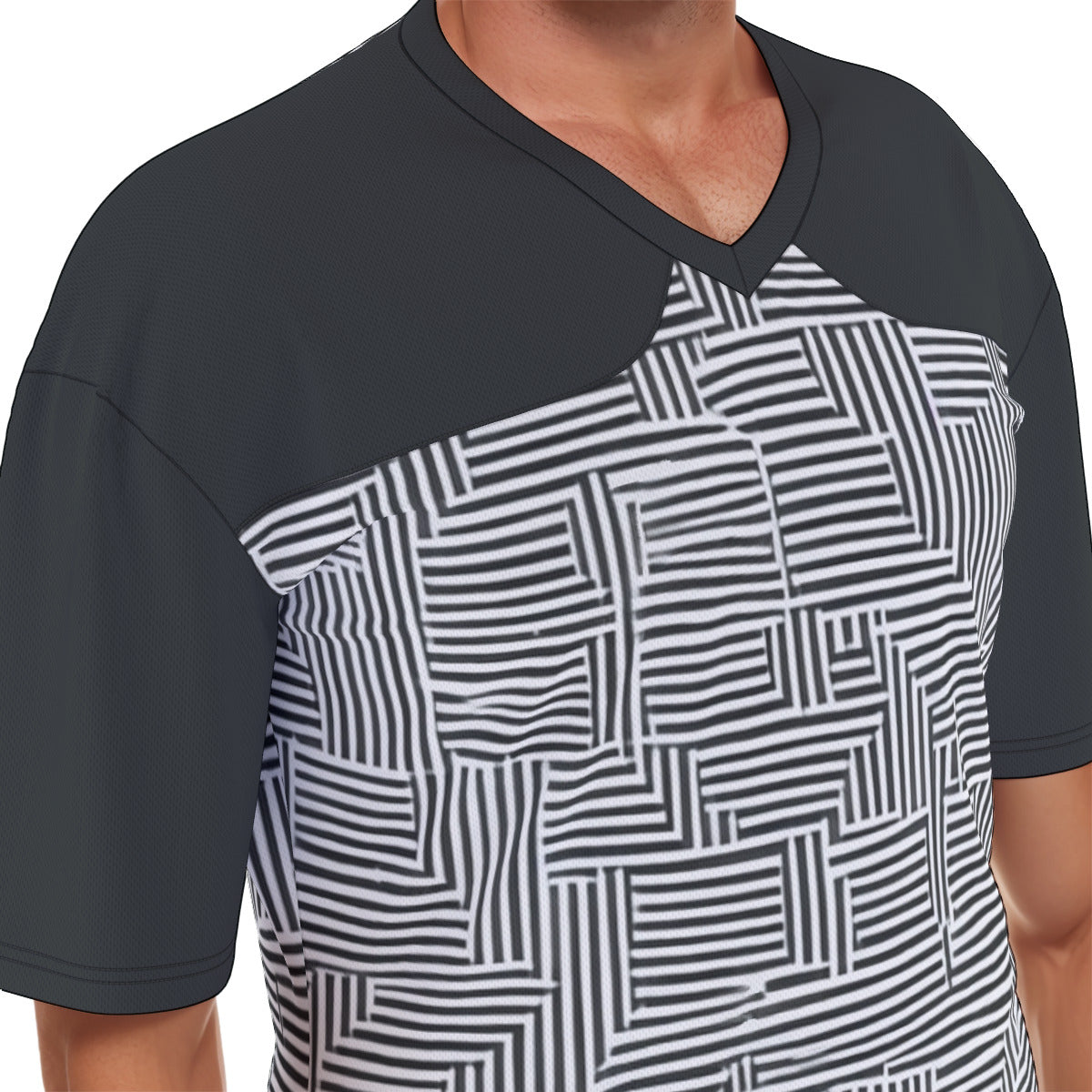 B&W -- Men's Football Jersey