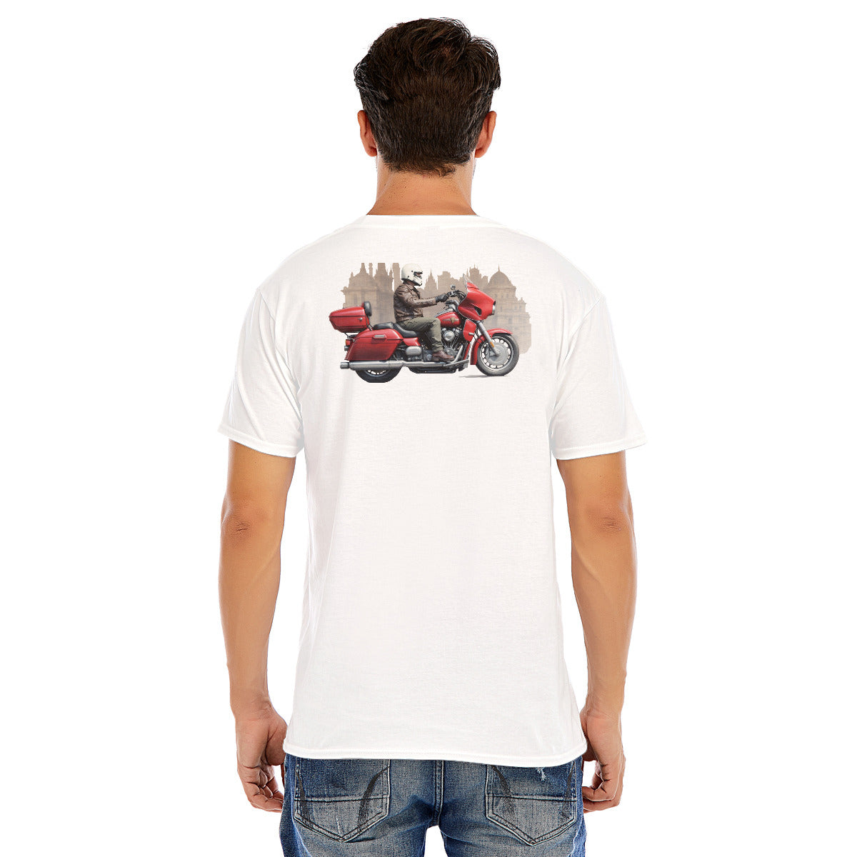 Motorcycle 122 -- Unisex O-neck Short Sleeve T-shirt