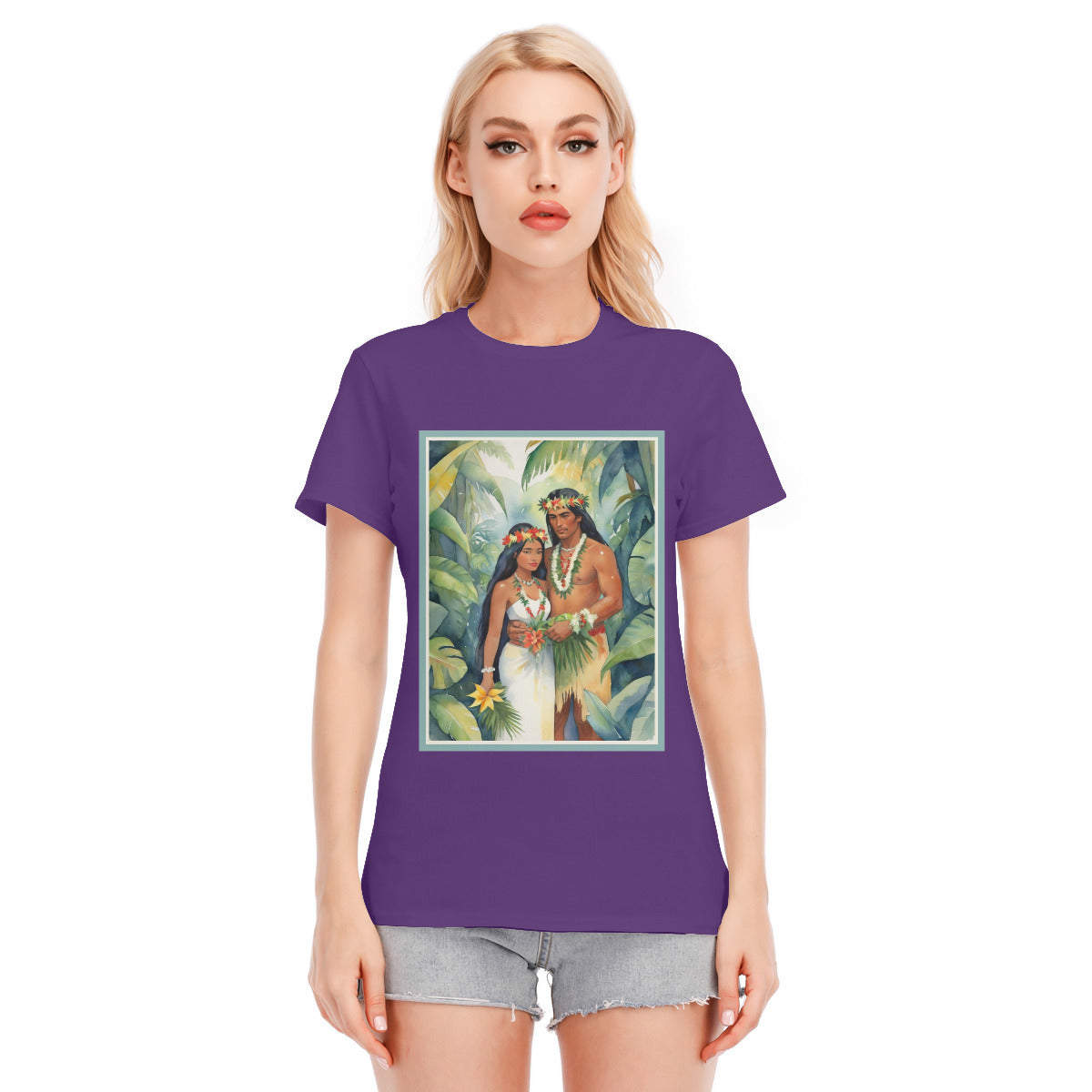 Tahiti Wedding 102 -- Unisex O-neck Short Sleeve T-shirt