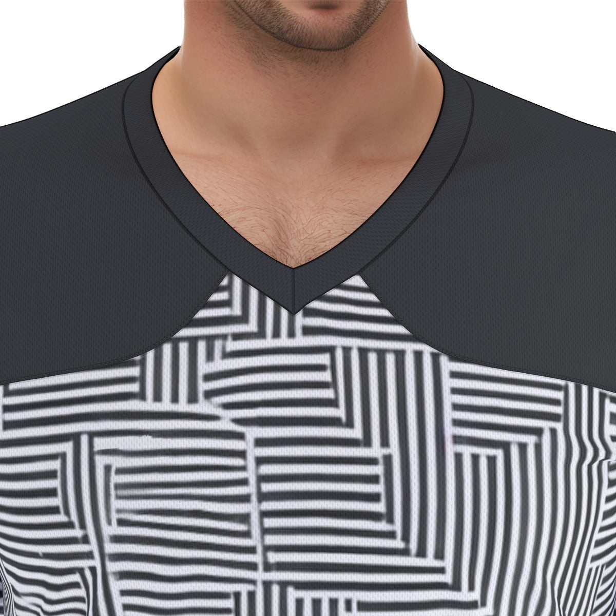 B&W -- Men's Football Jersey