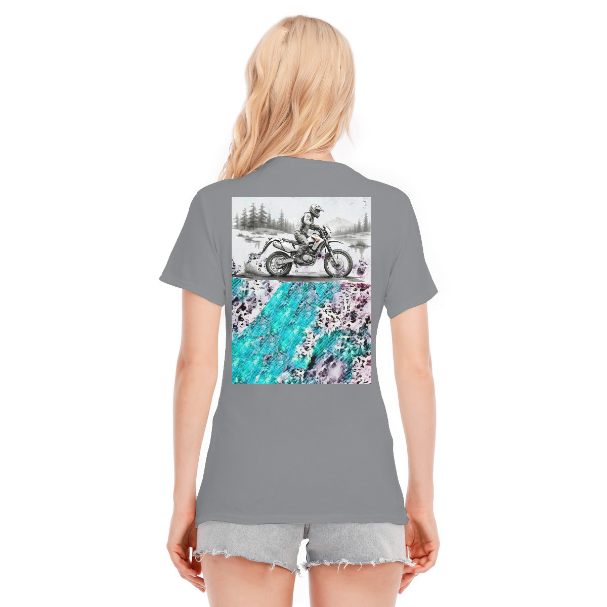 Motorcycle 121a -- Unisex O-neck Short Sleeve T-shirt