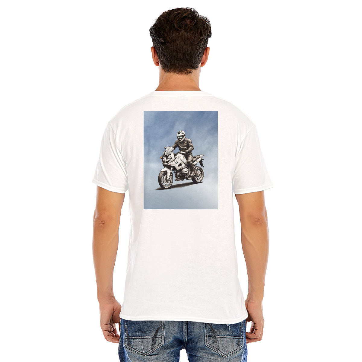 Motorcycle 132 -- Unisex O-neck Short Sleeve T-shirt