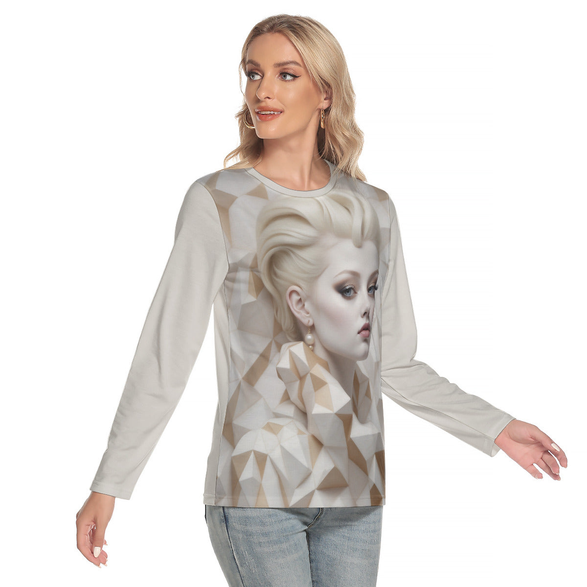 Fantasy Harequin -- Women's O-neck Long Sleeve T-shirt