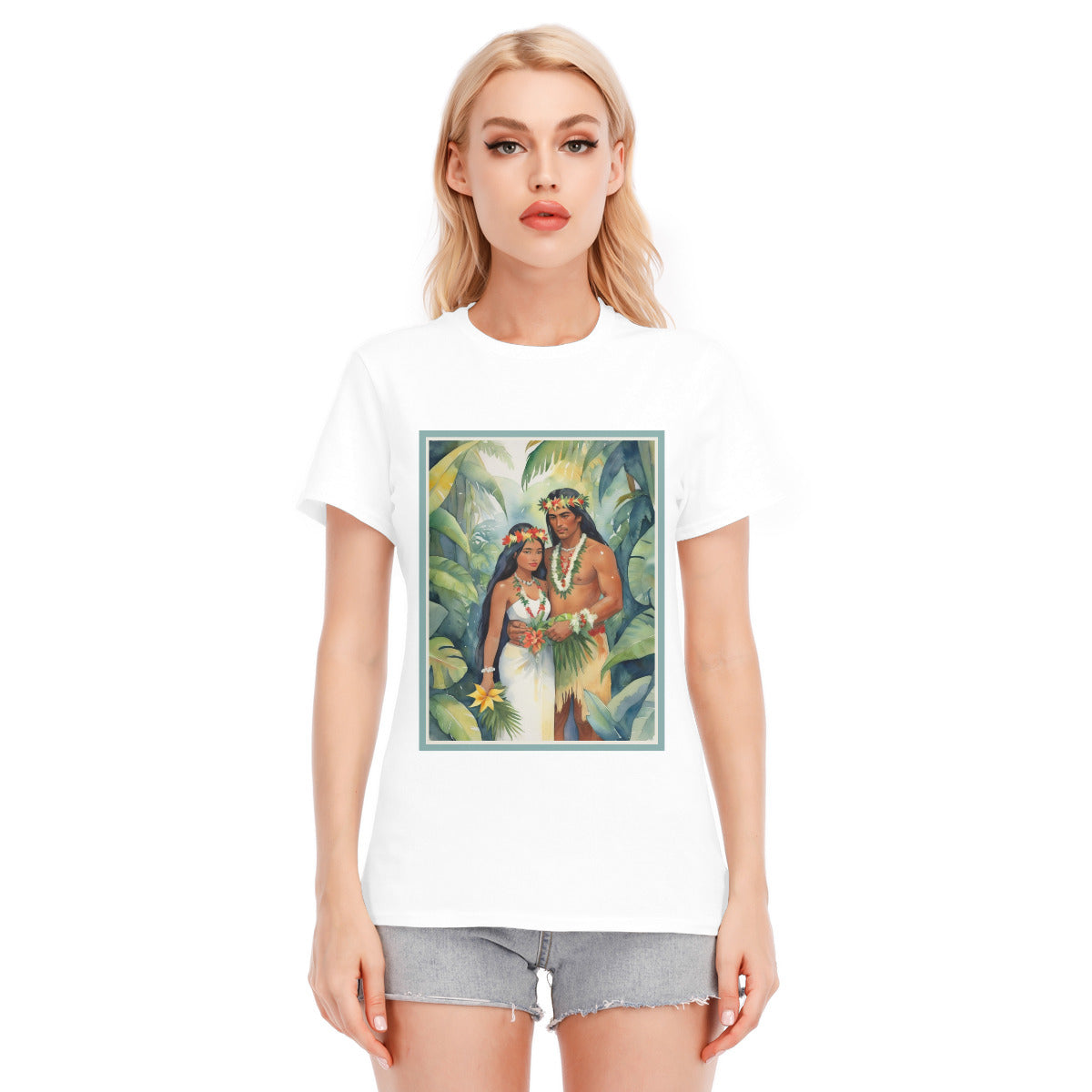 Tahiti Wedding 102 -- Unisex O-neck Short Sleeve T-shirt