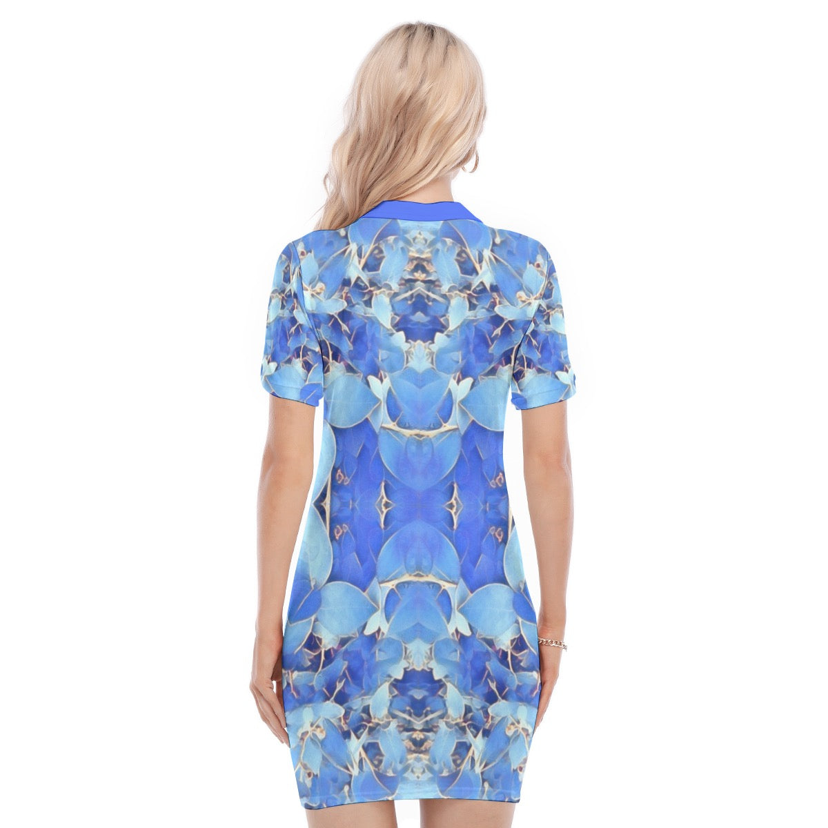 Bobbi Blue -- Women's Polo Collar Dress