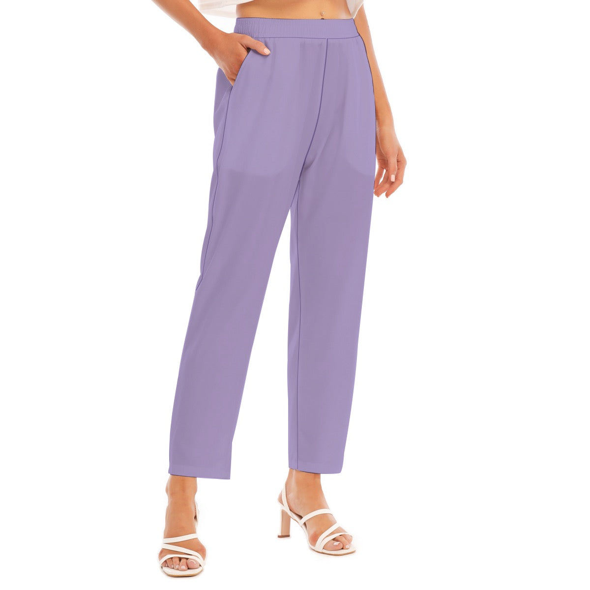 Lavender -- Women's Loose Straight-leg Pants