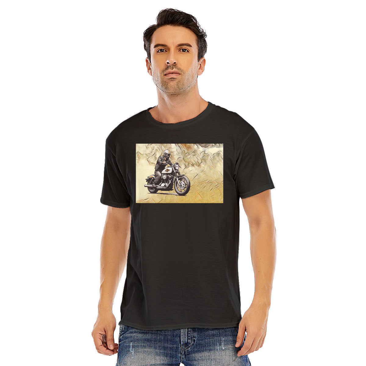 Motorcycle 134 -- Unisex O-neck Short Sleeve T-shirt