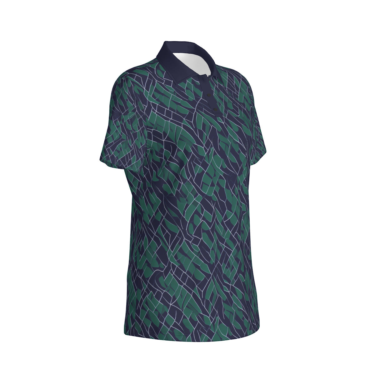 Hawaiian Camo -- Women's Polo Collar Jersey