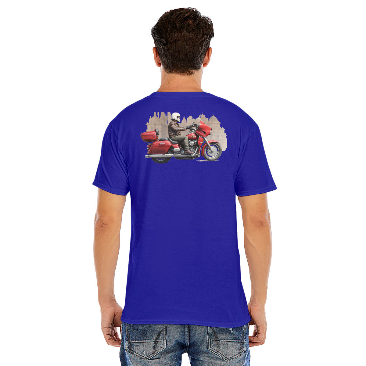 Motorcycle 122 -- Unisex O-neck Short Sleeve T-shirt