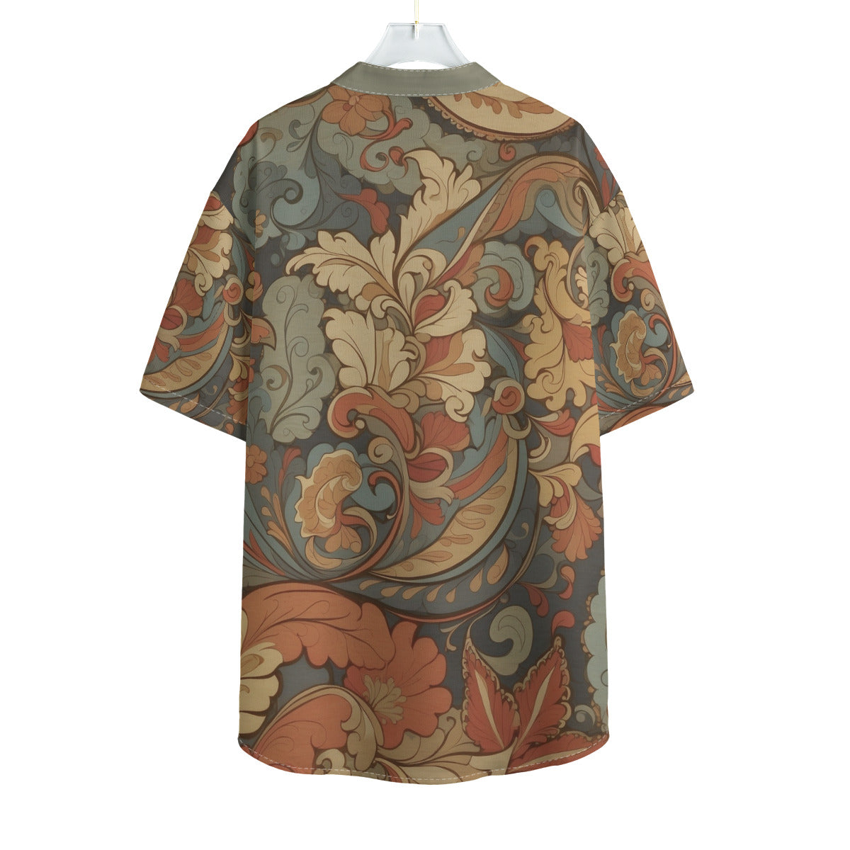 Fantasy Paisley -- Men's Henley Short Sleeve Shirt