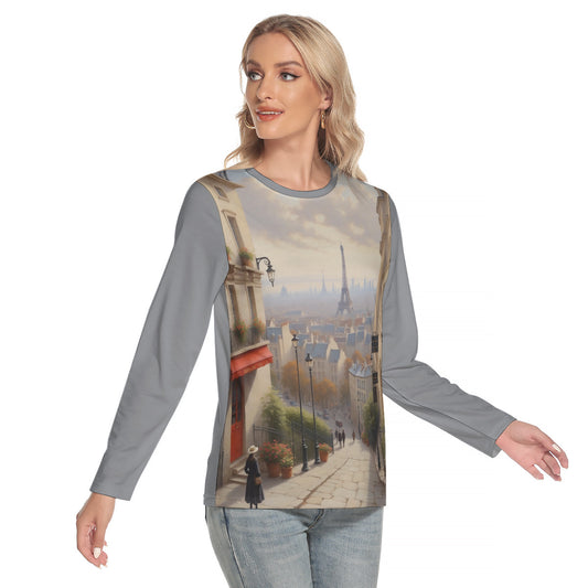 Paris Fantasy --Women's O-neck Long Sleeve T-shirt