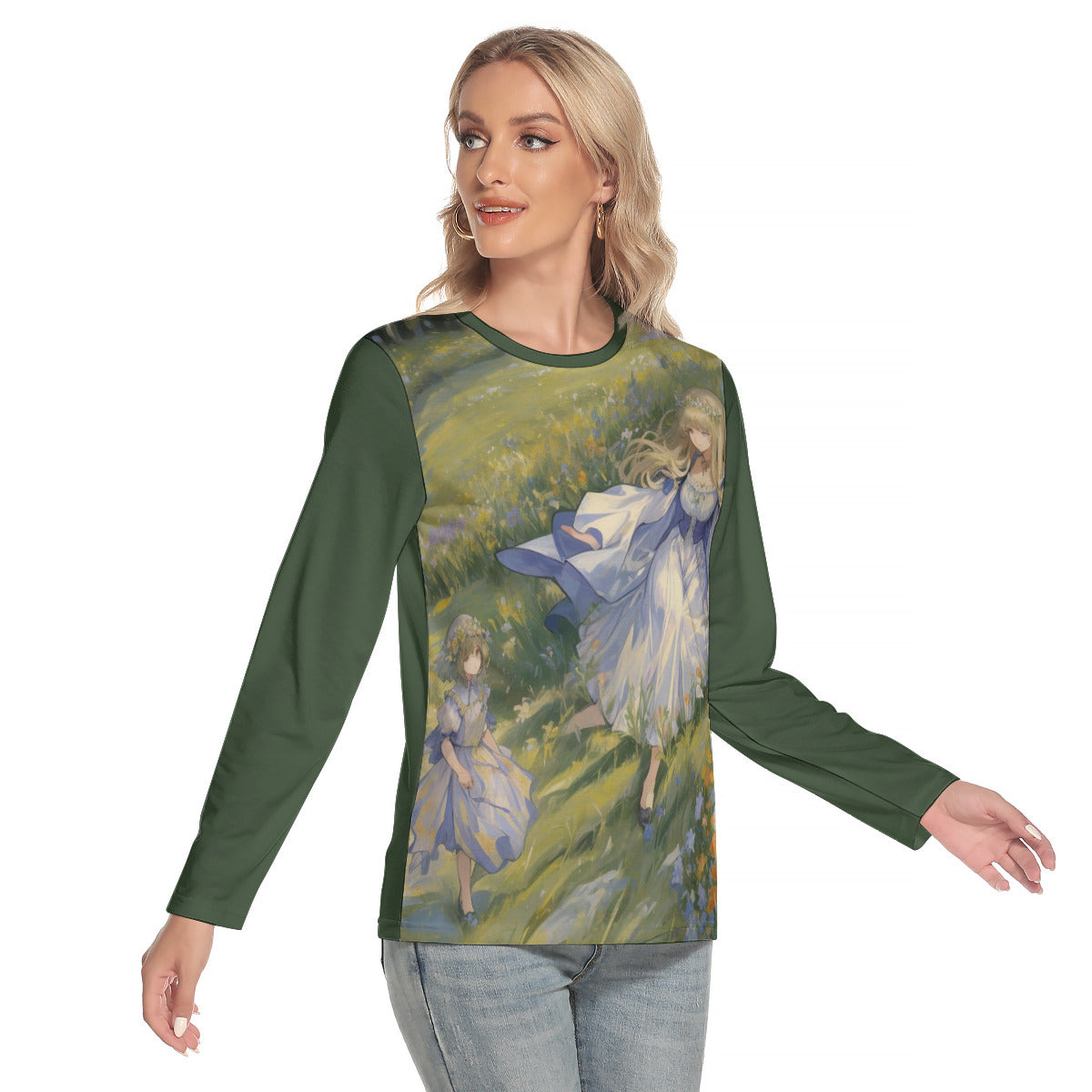 Fantasy 147a -- Women's O-neck Long Sleeve T-shirt