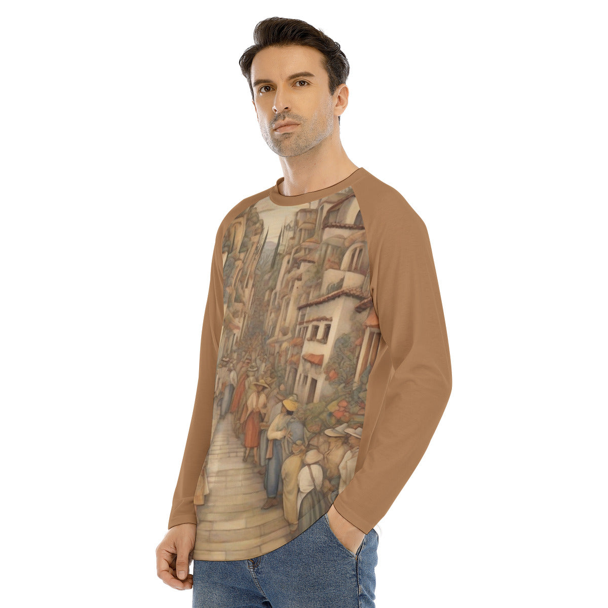 Camino Real 103 -- Men's Long Sleeve T-shirt With Raglan Sleeve