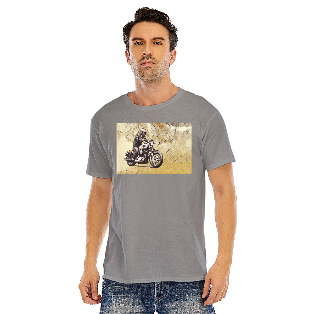 Motorcycle 134 -- Unisex O-neck Short Sleeve T-shirt