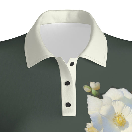 Cherokee Rose -- Women's Polo Collar Jersey