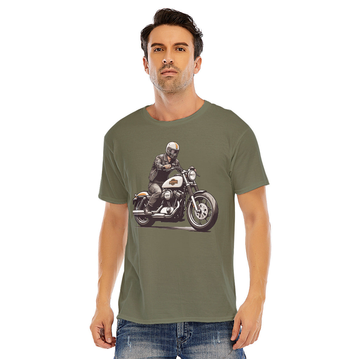 Motorcycle 107 --Unisex O-neck Short Sleeve T-shirt