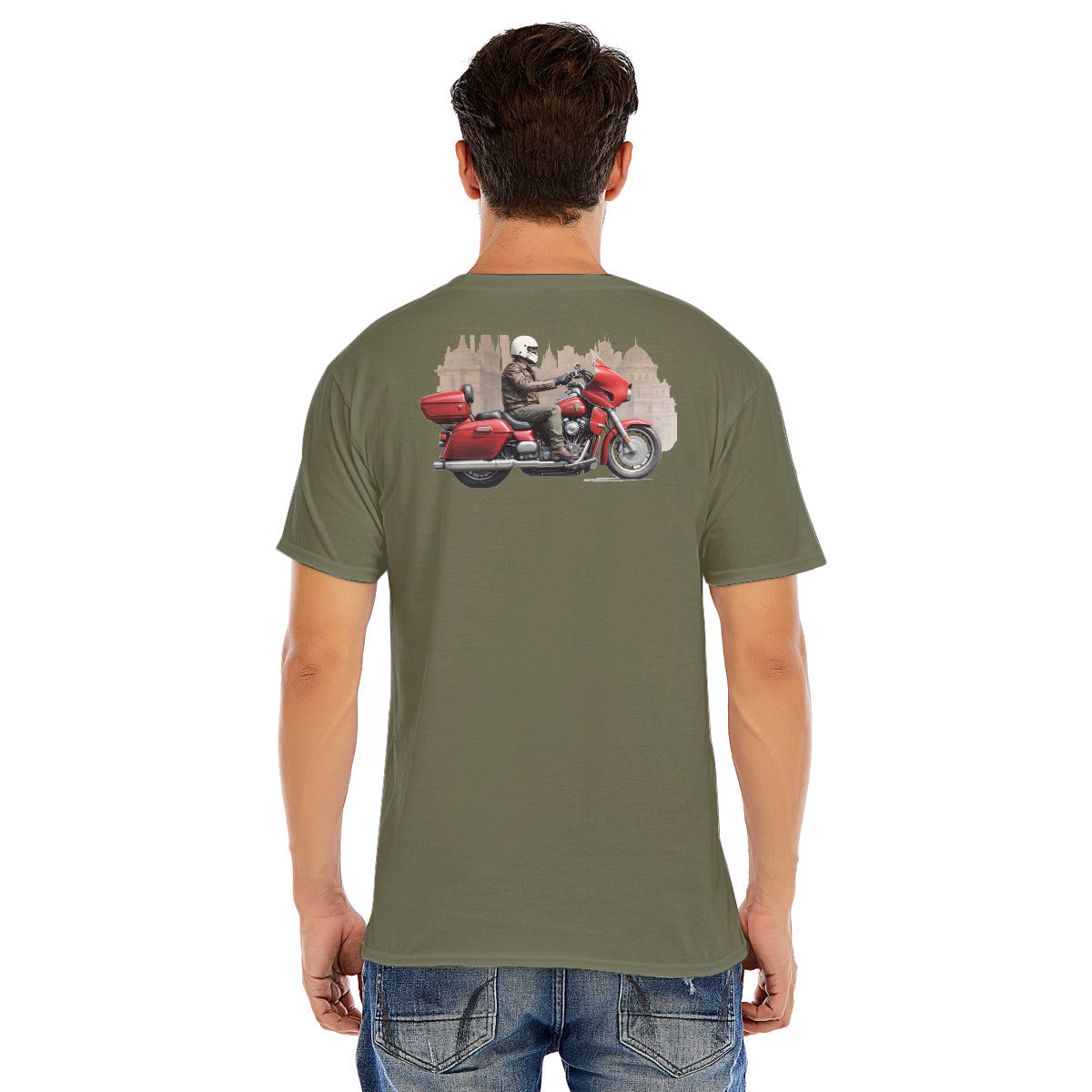 Motorcycle 122 -- Unisex O-neck Short Sleeve T-shirt