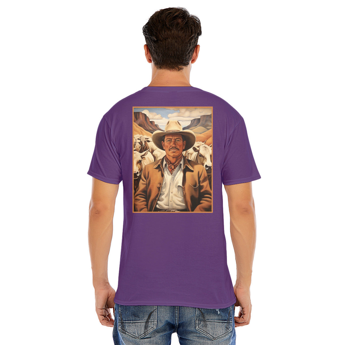 Rancher Portrait -- Unisex O-neck Short Sleeve T-shirt